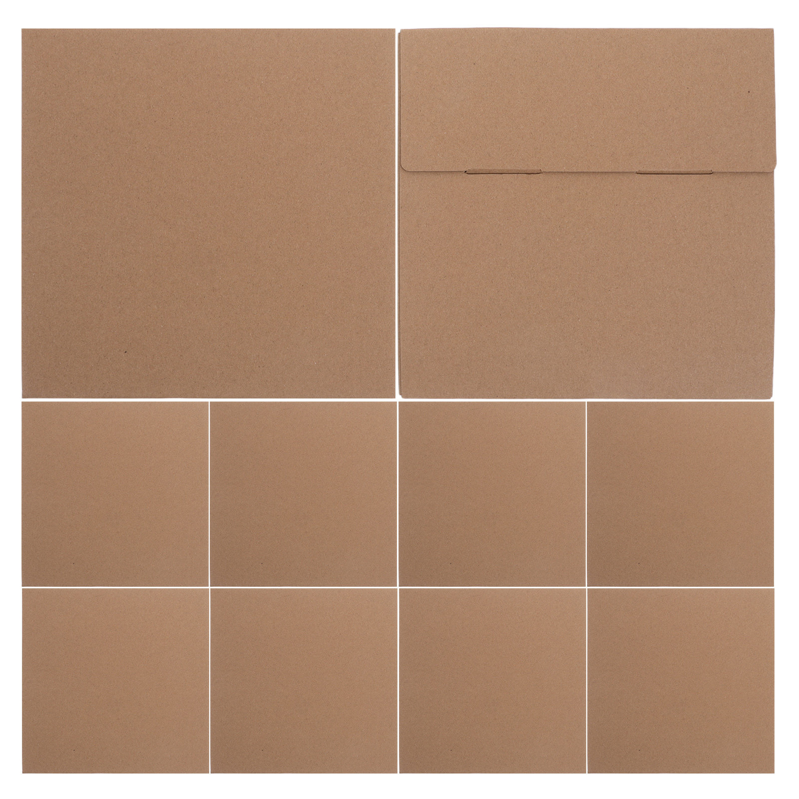 Kraft Paper Box - 10 stuks Kraftpapier Verpakkingsdozen Bruin 8''