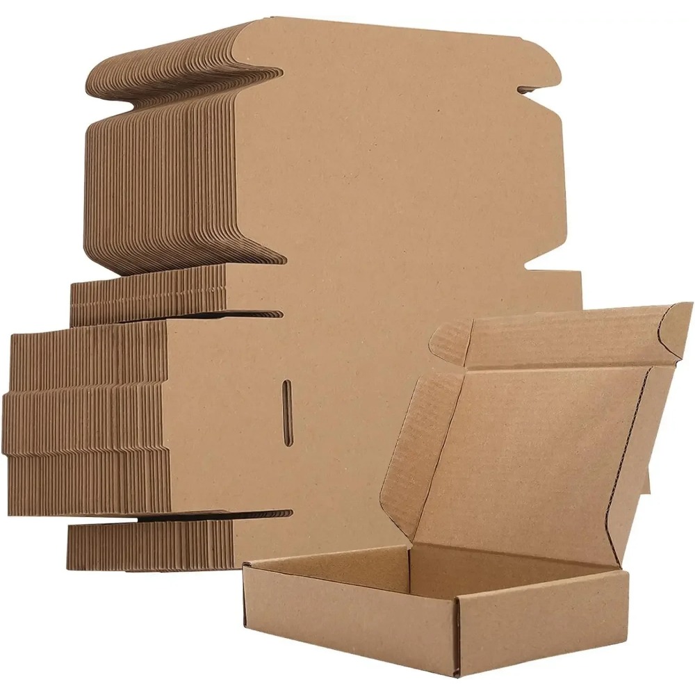 Kraft Paper Box - 10/20 STUKS Golfkartonnen Verzenddozen, Bruine Kartonnen