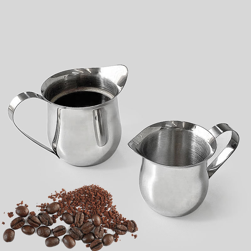 Pour Spout Pitcher - 2/3/5/7oz Koffie Melk Opschuimkan Staal Espresso