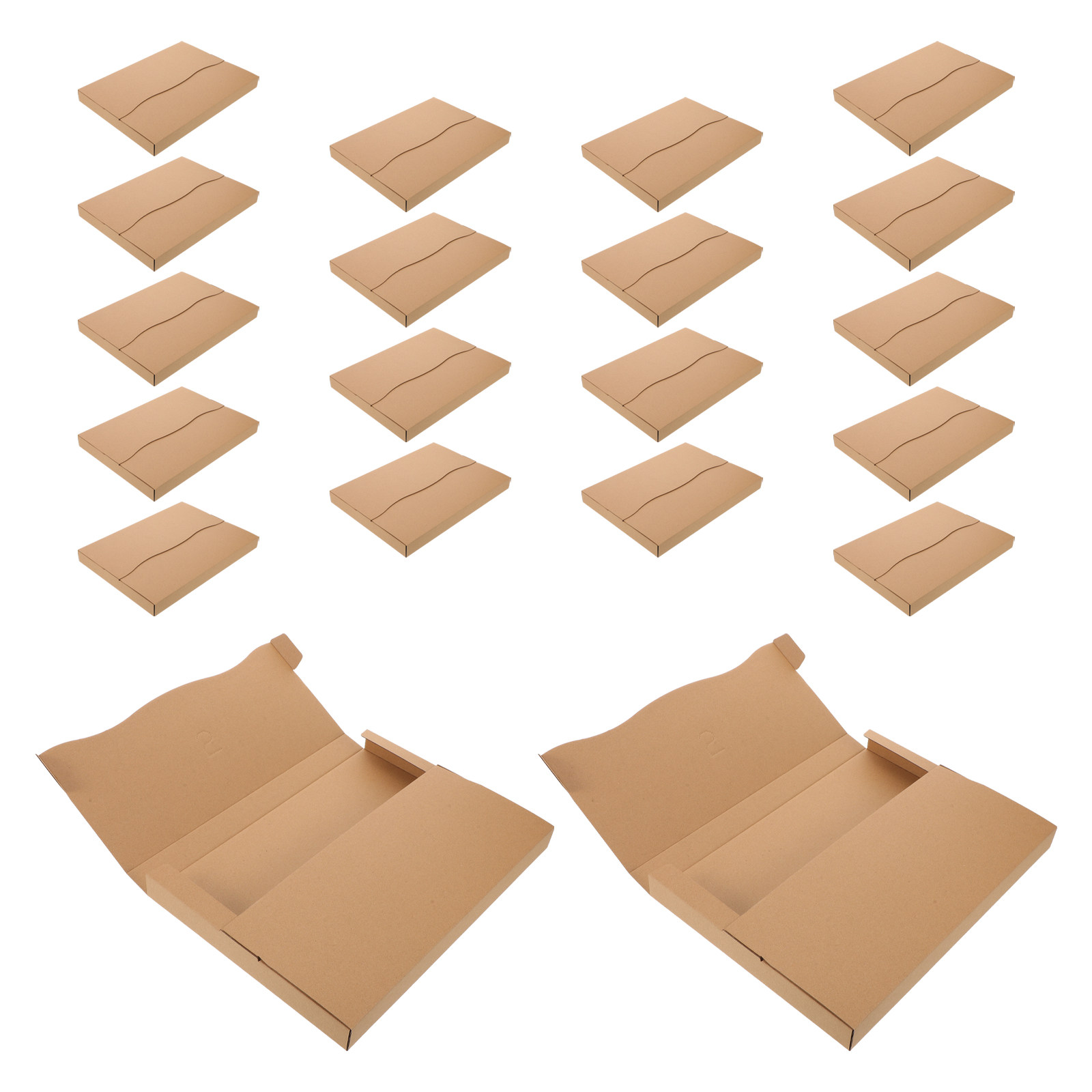Kraft Paper Box - 20 stuks kraftpapier verzenddozen voor vinylplaten,