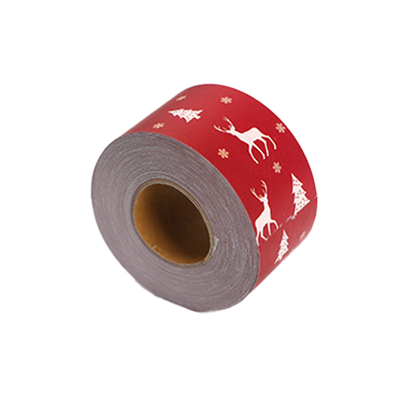 Kraft Paper Box - 5CMX50M Kraftpapier Plakband Kerst Rendier Strepen
