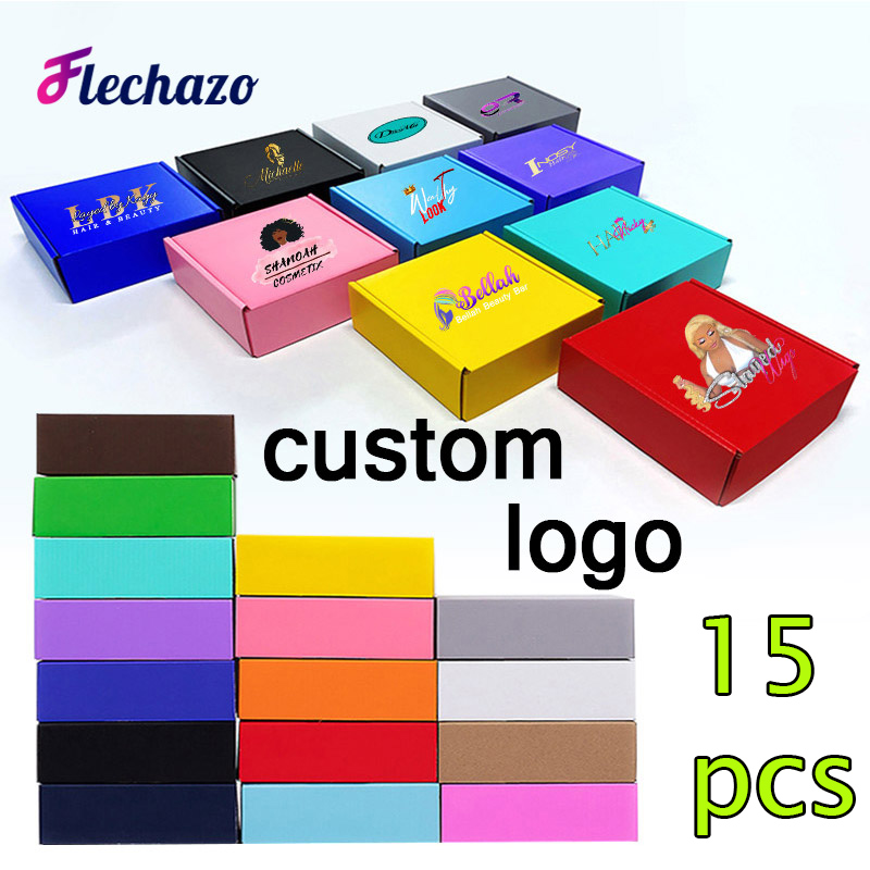 Kraft Paper Box - Geschenkdoos Papier 15 stuks Zwarte kleur