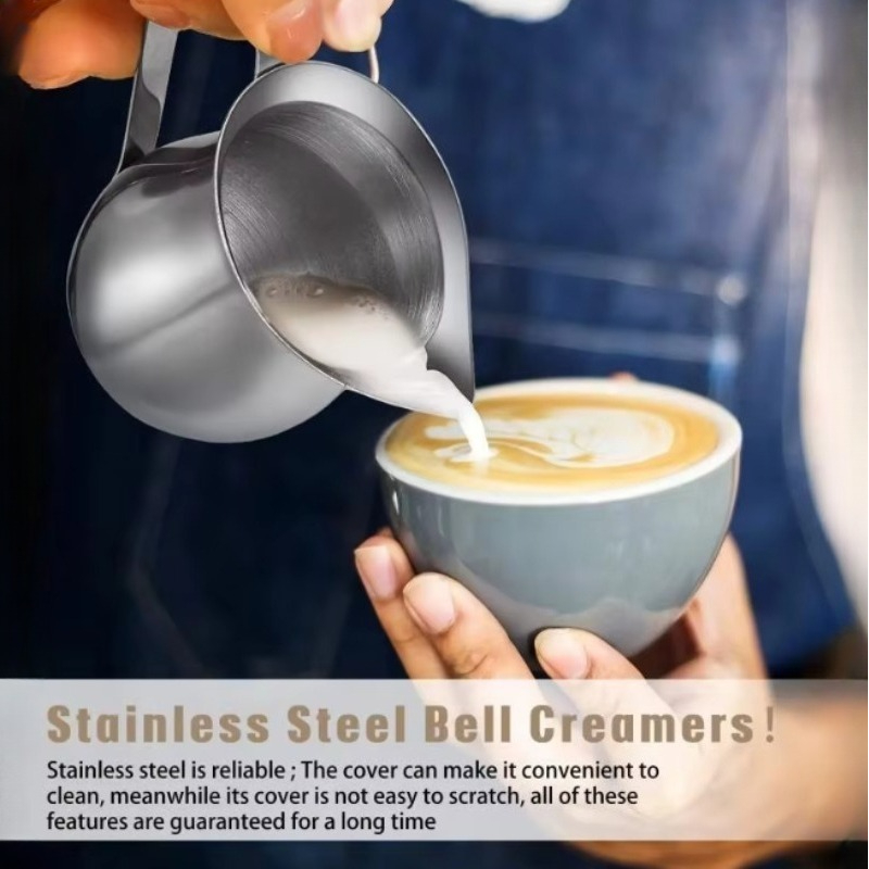 Pour Spout Pitcher - Nieuwe Koffie Melkopschuimerkan RVS Espresso Melkkannen