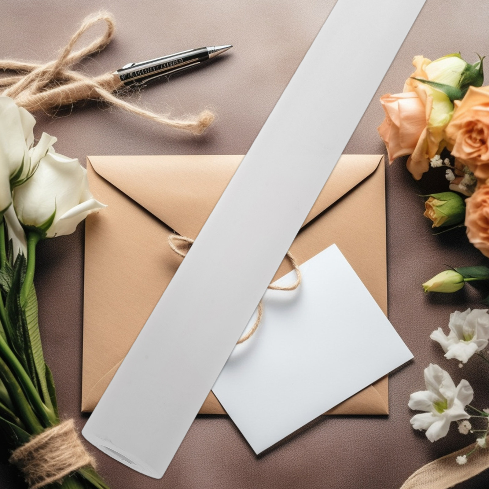 1 rol bloemenverpakkingspapier - Kraft Paper Box recensie en prijs