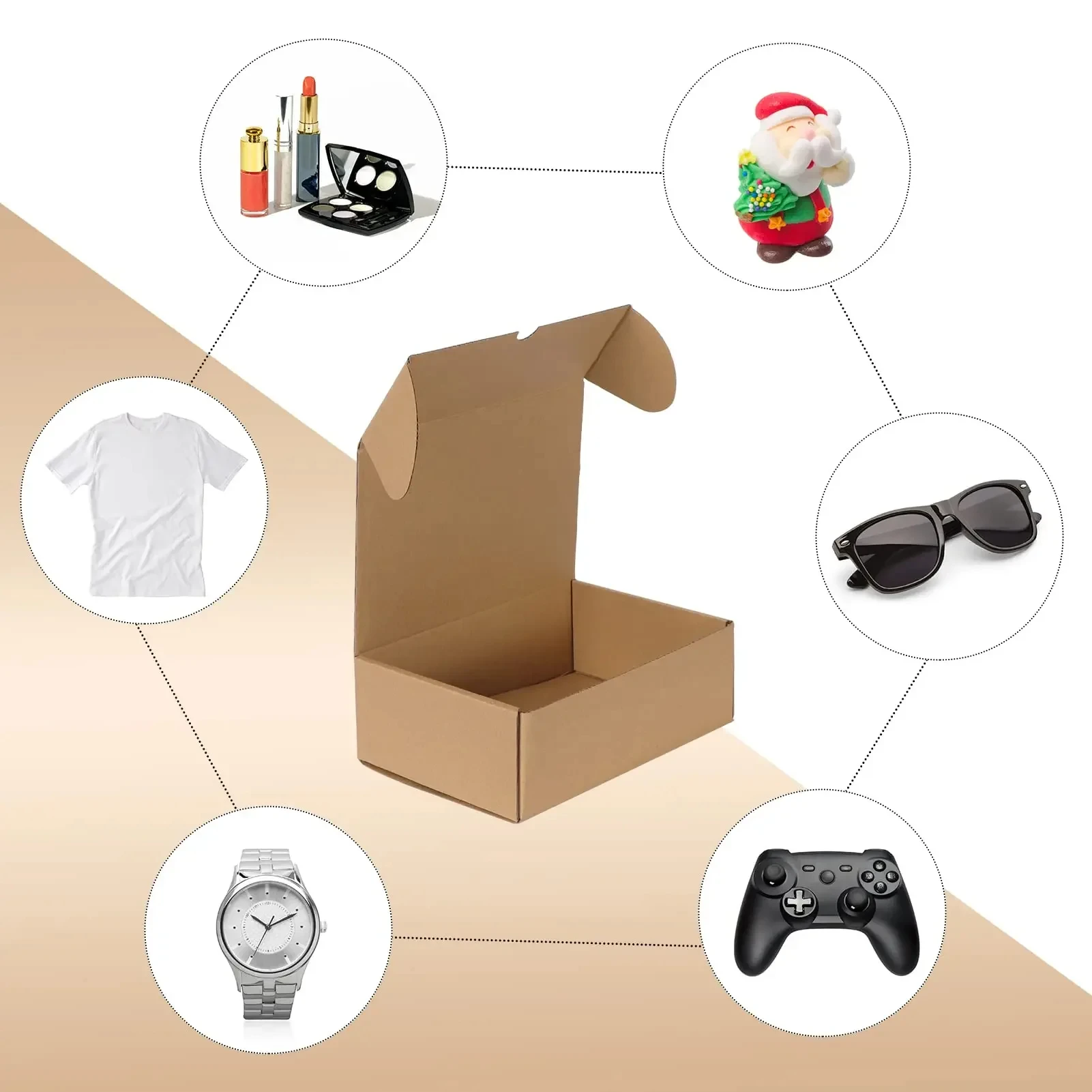 20/10PCS Golfkartonnen Doos Ma - Kraft Paper Box recensie en prijs
