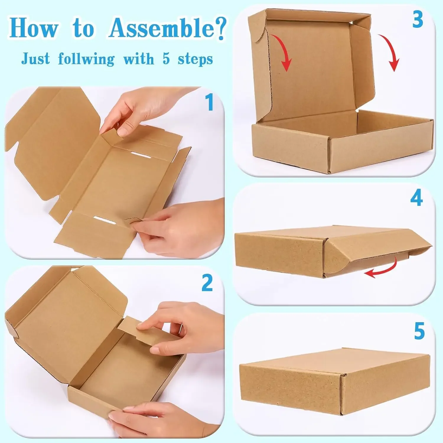20/10PCS Golfkartonnen Doos Ma - Kraft Paper Box recensie en prijs
