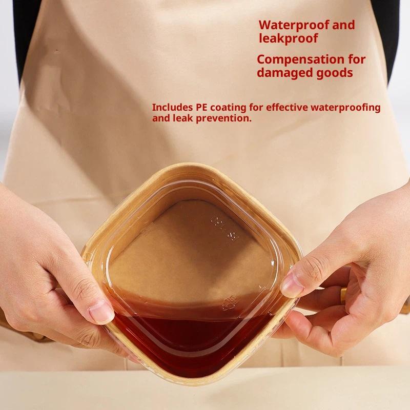 Wegwerp vierkante kraftpapiere - Kraft Paper Box recensie en prijs