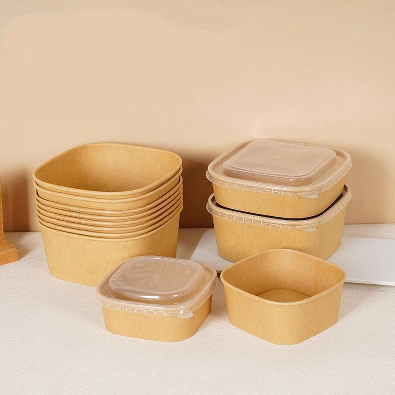 Wegwerp vierkante kraftpapiere - Kraft Paper Box recensie en prijs