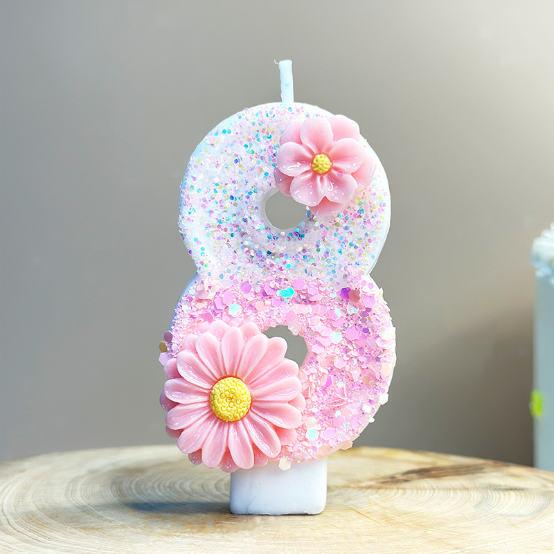 Creatieve roze bloem verjaarda - Candle Supplies Amazon recensie en prijs