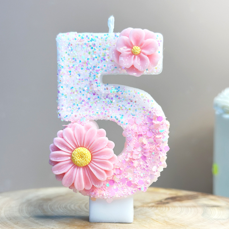 Creatieve roze bloem verjaarda - Candle Supplies Amazon recensie en prijs